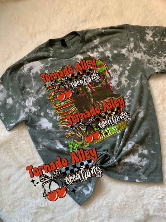 Spooky Nightmare Bleached Tee