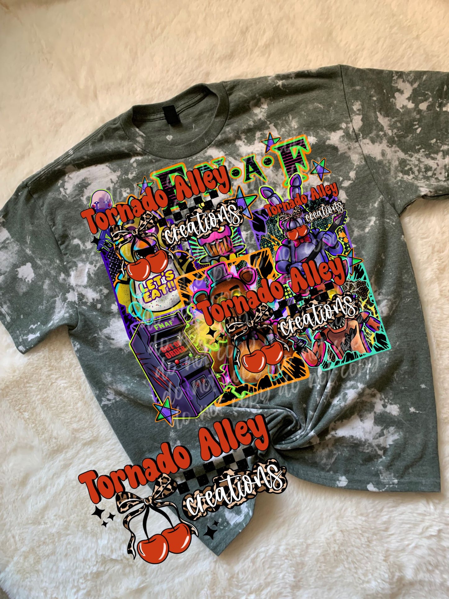 Horror Video Game Bleached Tee