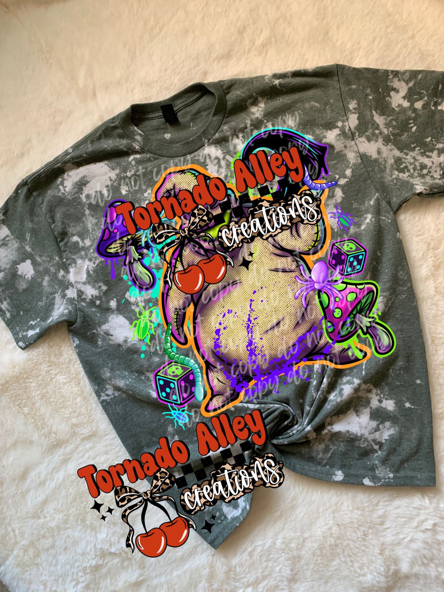 Neon Monsters Bleached Tee