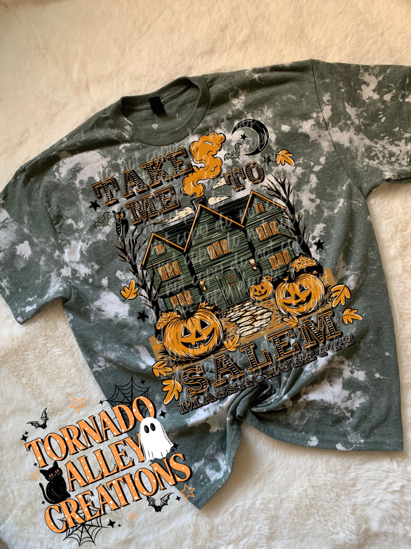 Take Me To Salem Bleached Tee