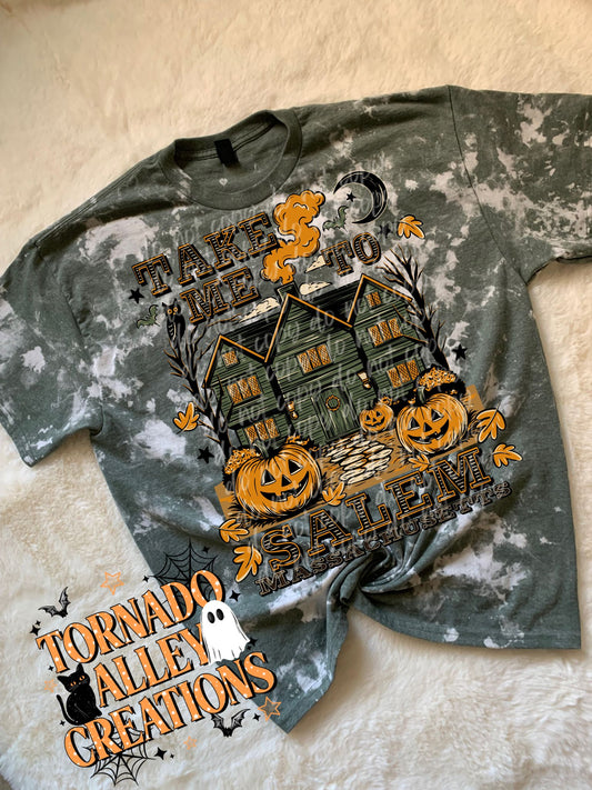 Take Me To Salem Bleached Tee