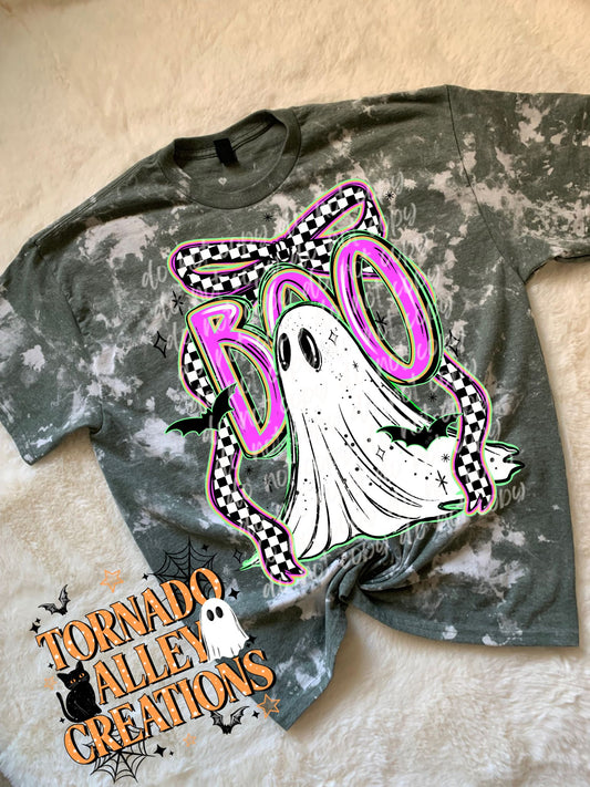 Boo Ghost Bleached Tee