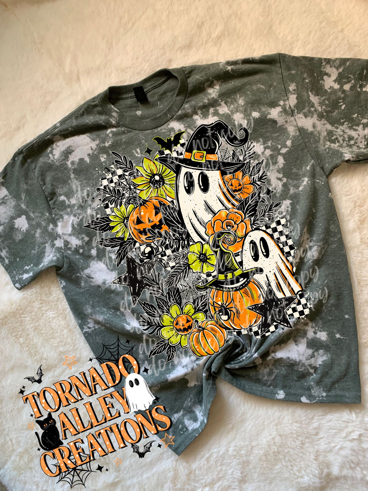 Floral Ghost Bleached Tee