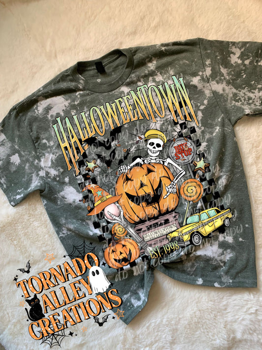 Spooky Halloween Bleached Tee