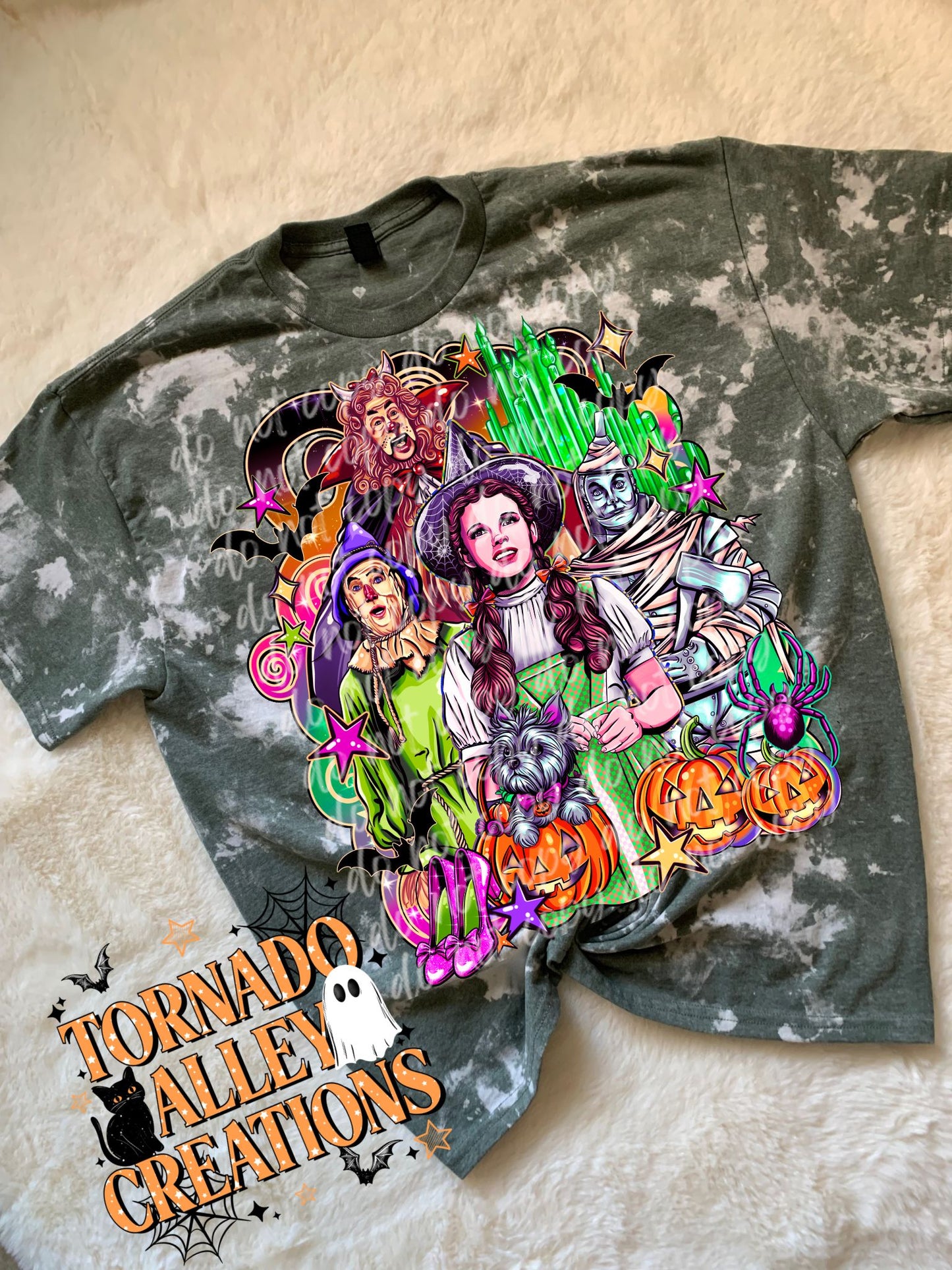 Spooky Oz Bleached Tee