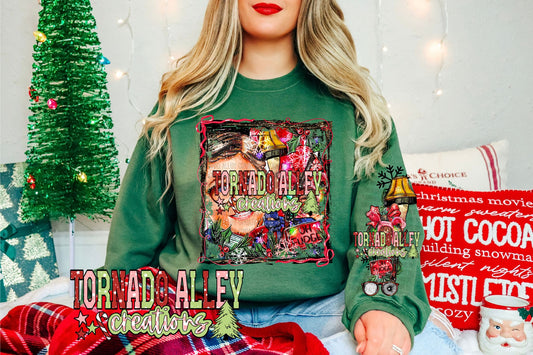 Classic Christmas Brushstroke Crewneck