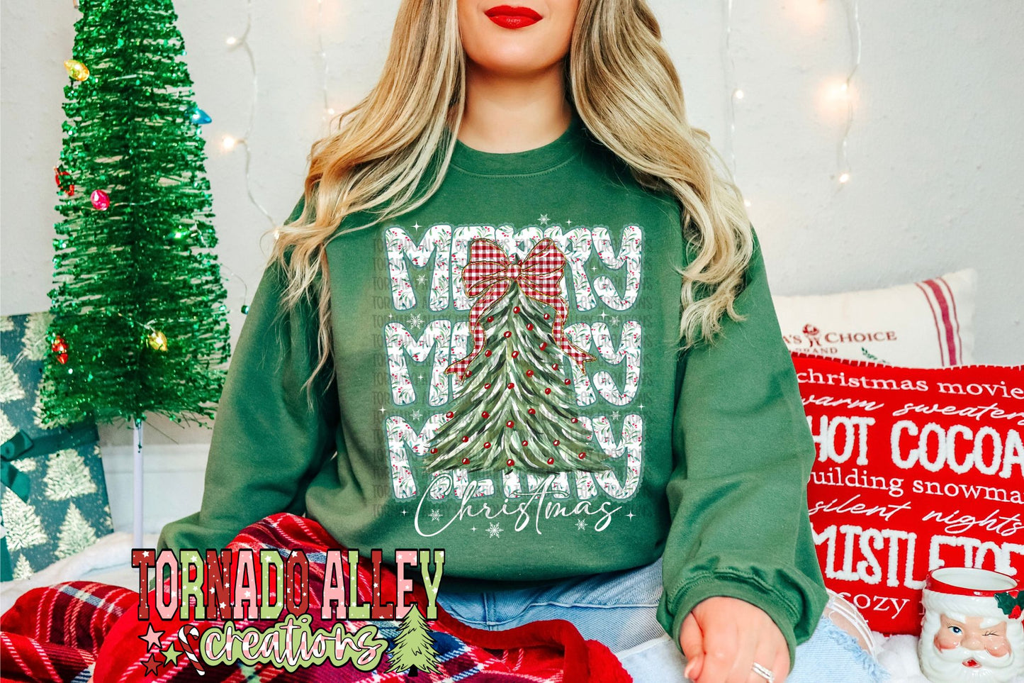 Merry Merry Merry Christmas Crewneck