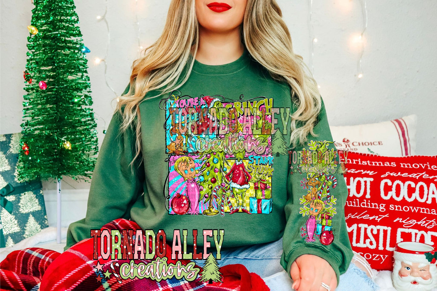 Cute Green Guy Crewneck