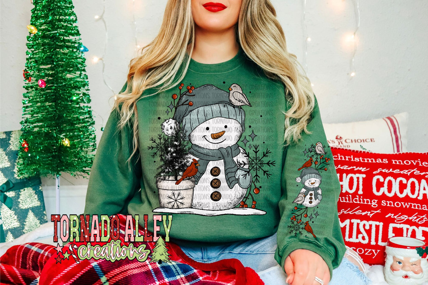 Cute Winter Snowman Crewneck