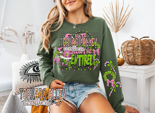 Funny Green Guy Crewneck