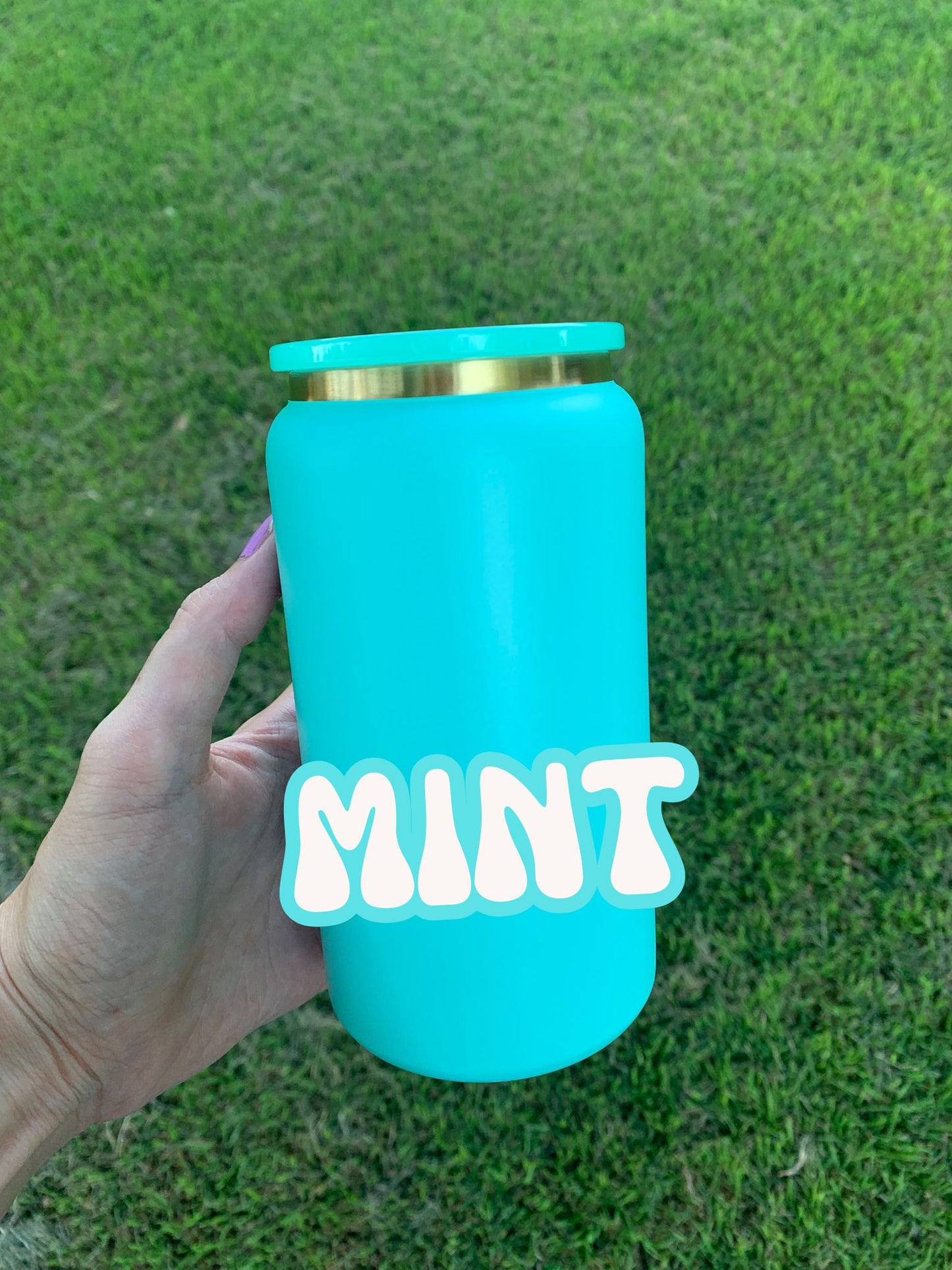 Spooky Monsters 16oz Glass Can