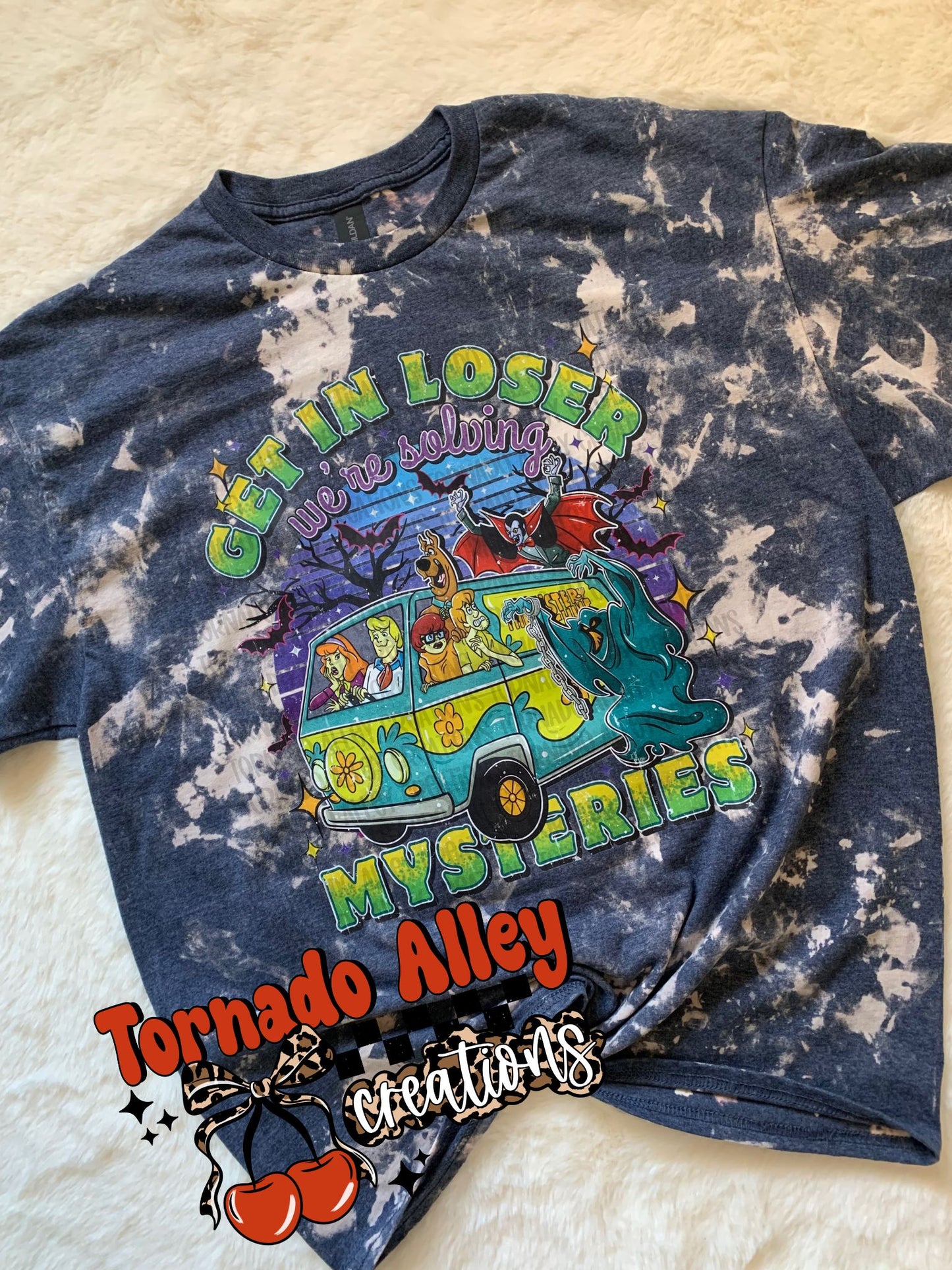 Solving Mysteries Bleached Tee