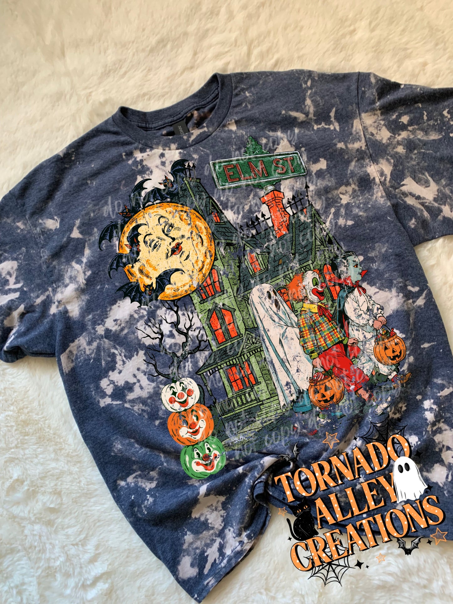 Vintage Halloween Bleached Tee