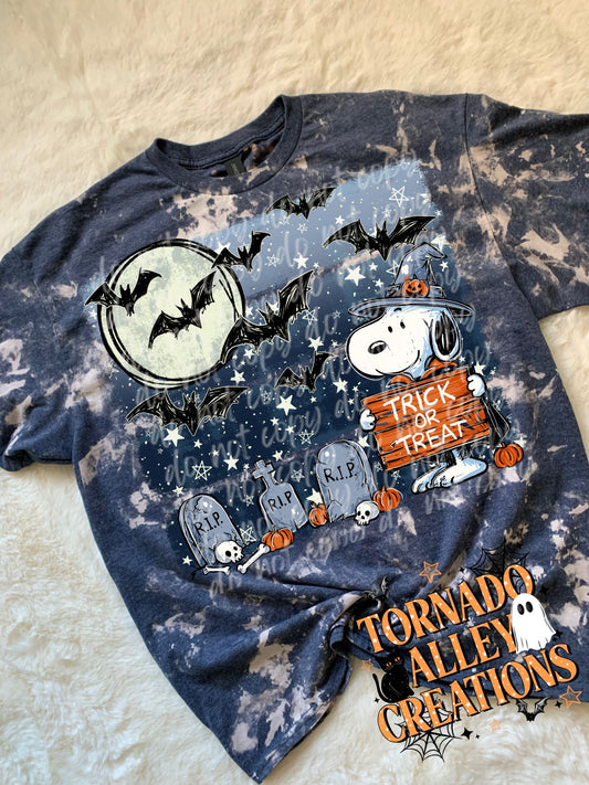 Spooky Halloween CB Bleached Tee
