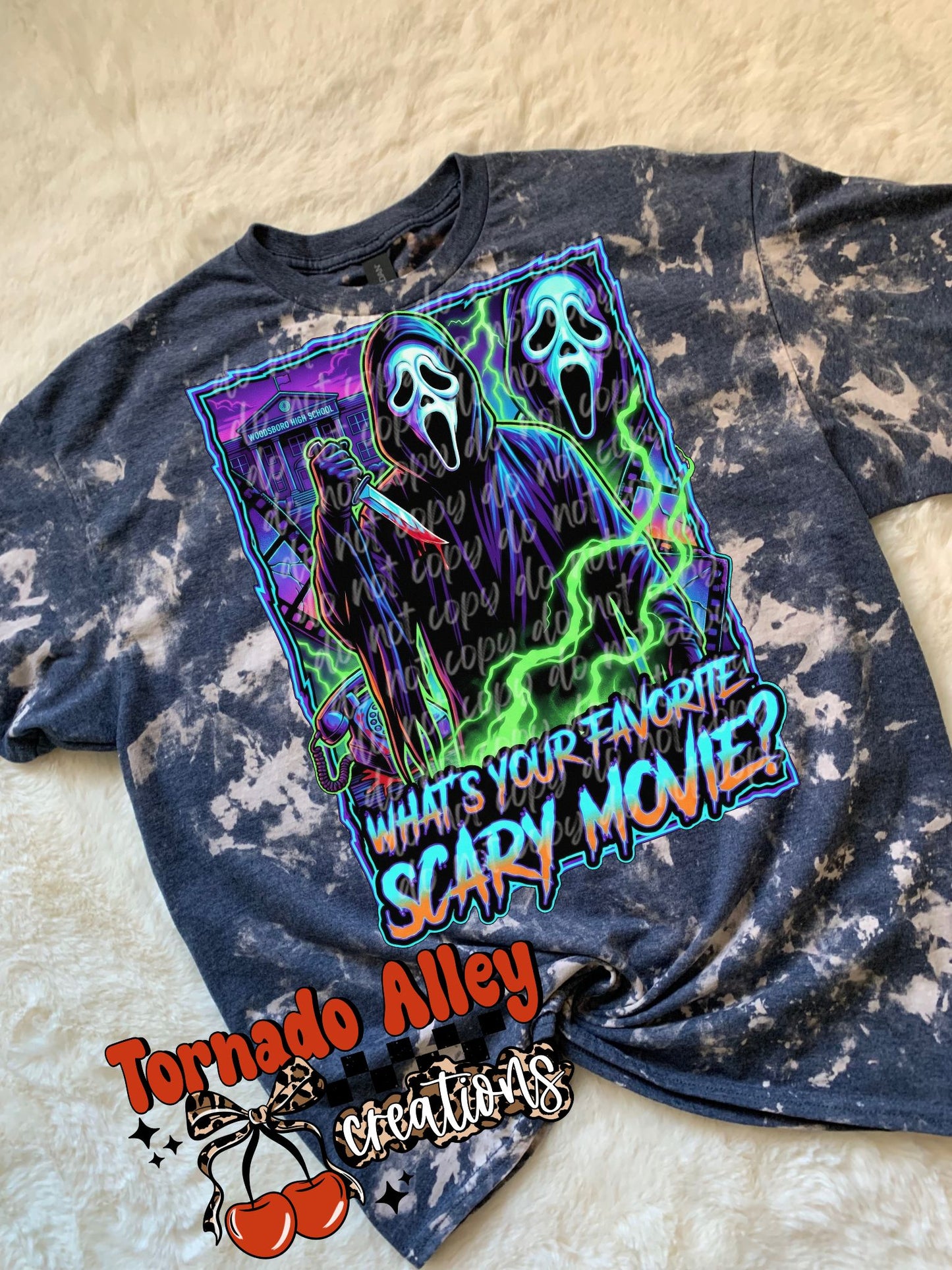 Favorite Scary Movie Bleached Tee