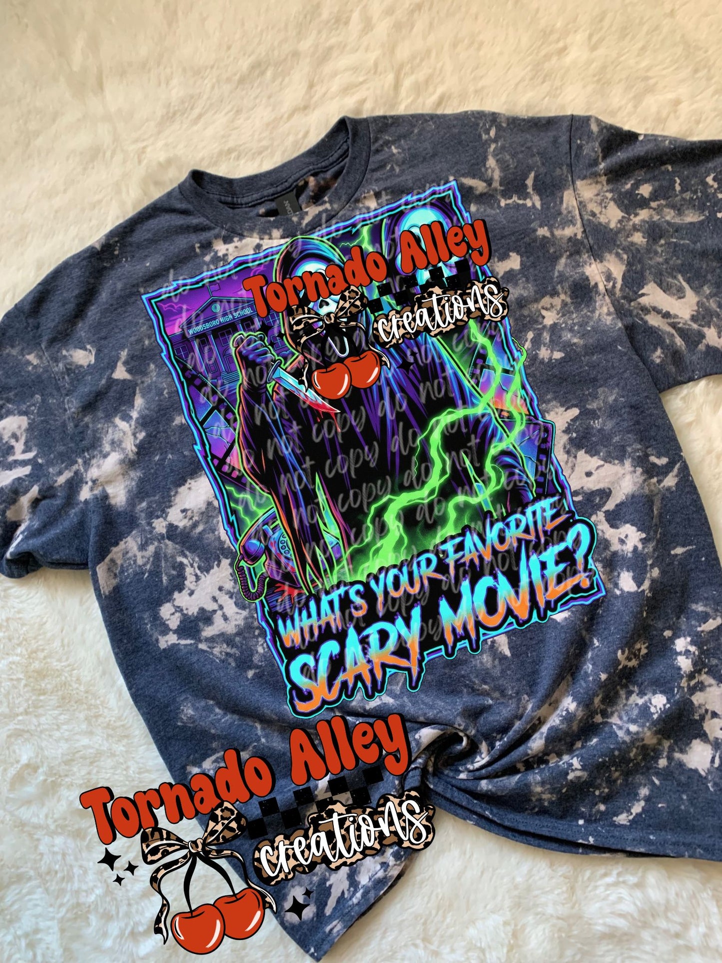 Favorite Scary Movie Bleached Tee