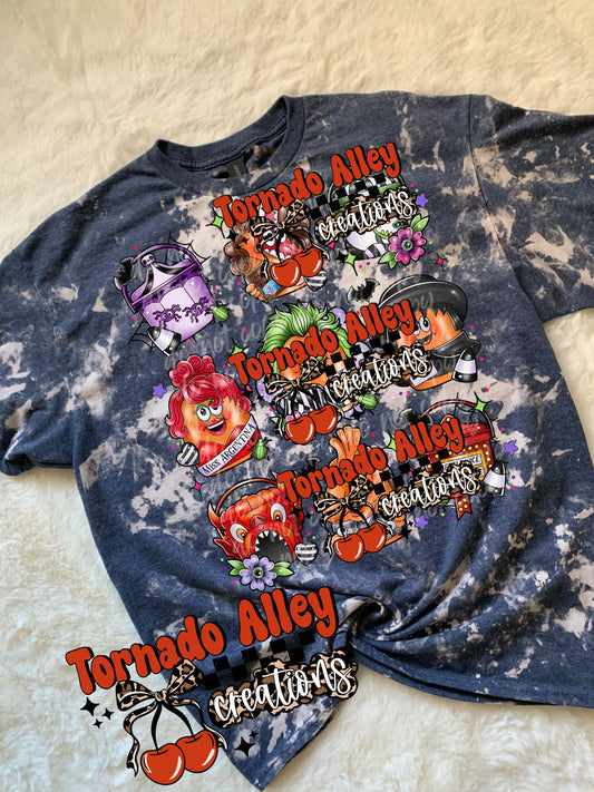 Spooky Beetle Nuggies Bleached Tee