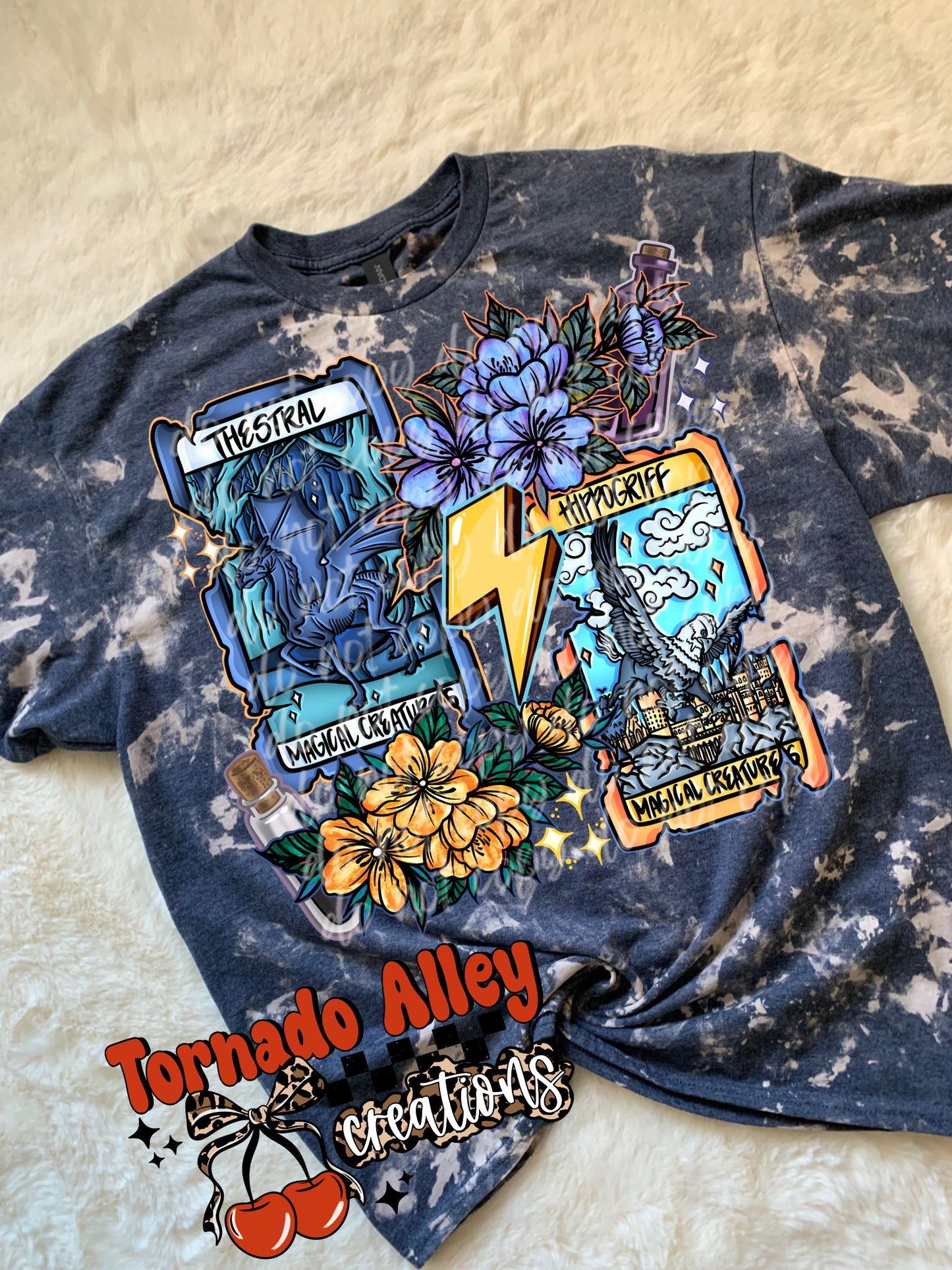 Magic Tarot Bookish Bleached Tee