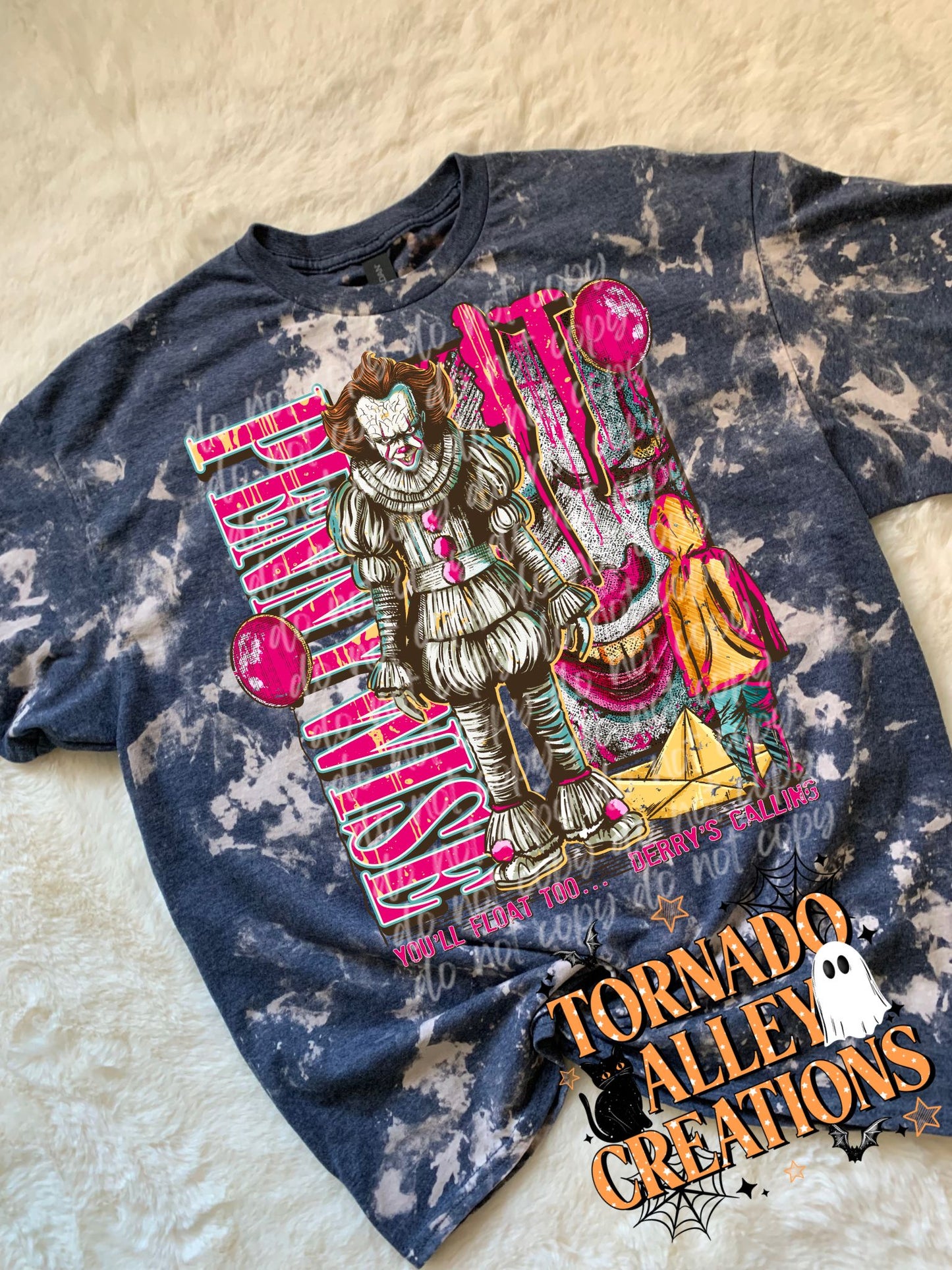 Spooky Clown Bleached Tee