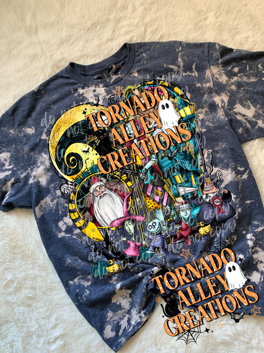 Spooky Nightmare Bleached Tee