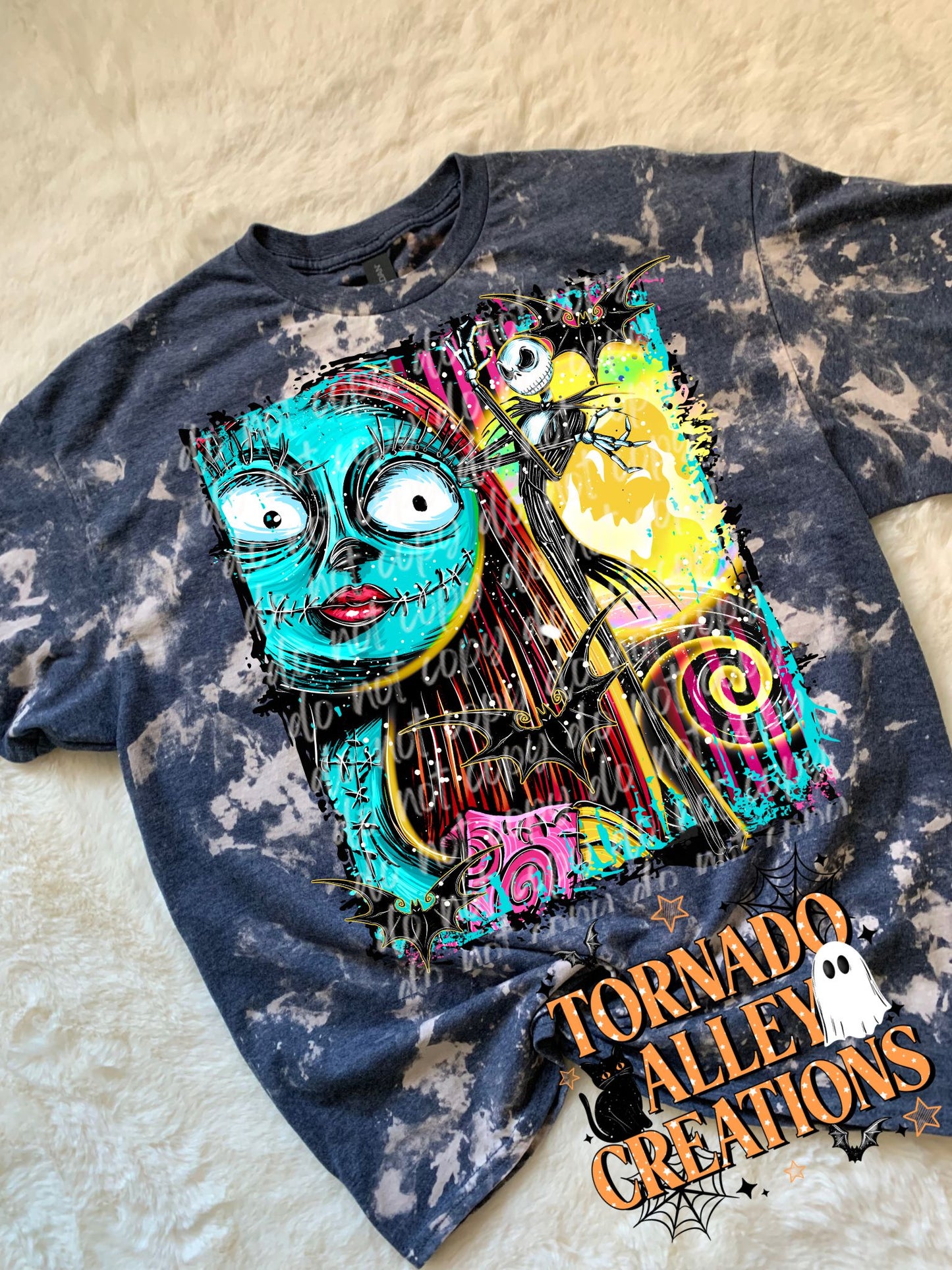 Spooky Nightmare Bleached Tee