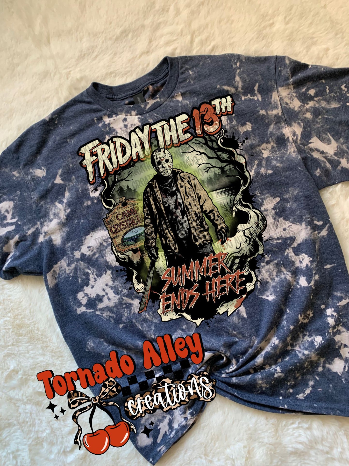 Summer Ends Here Bleached Tee