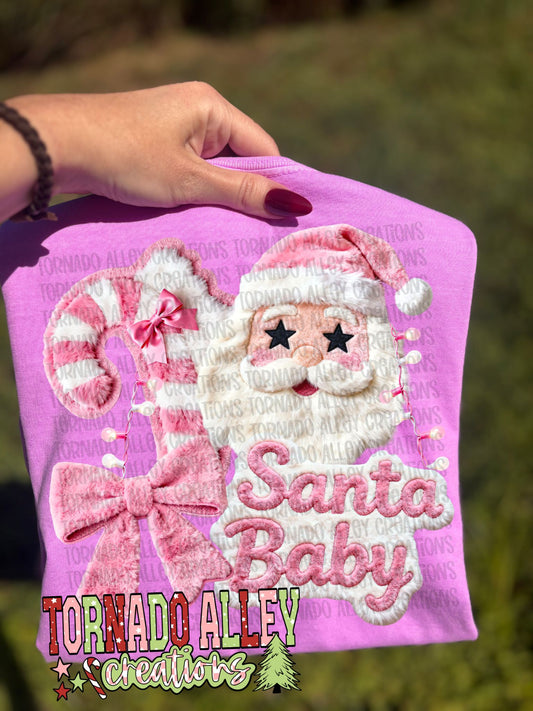 Santa Baby Faux Fur Tee