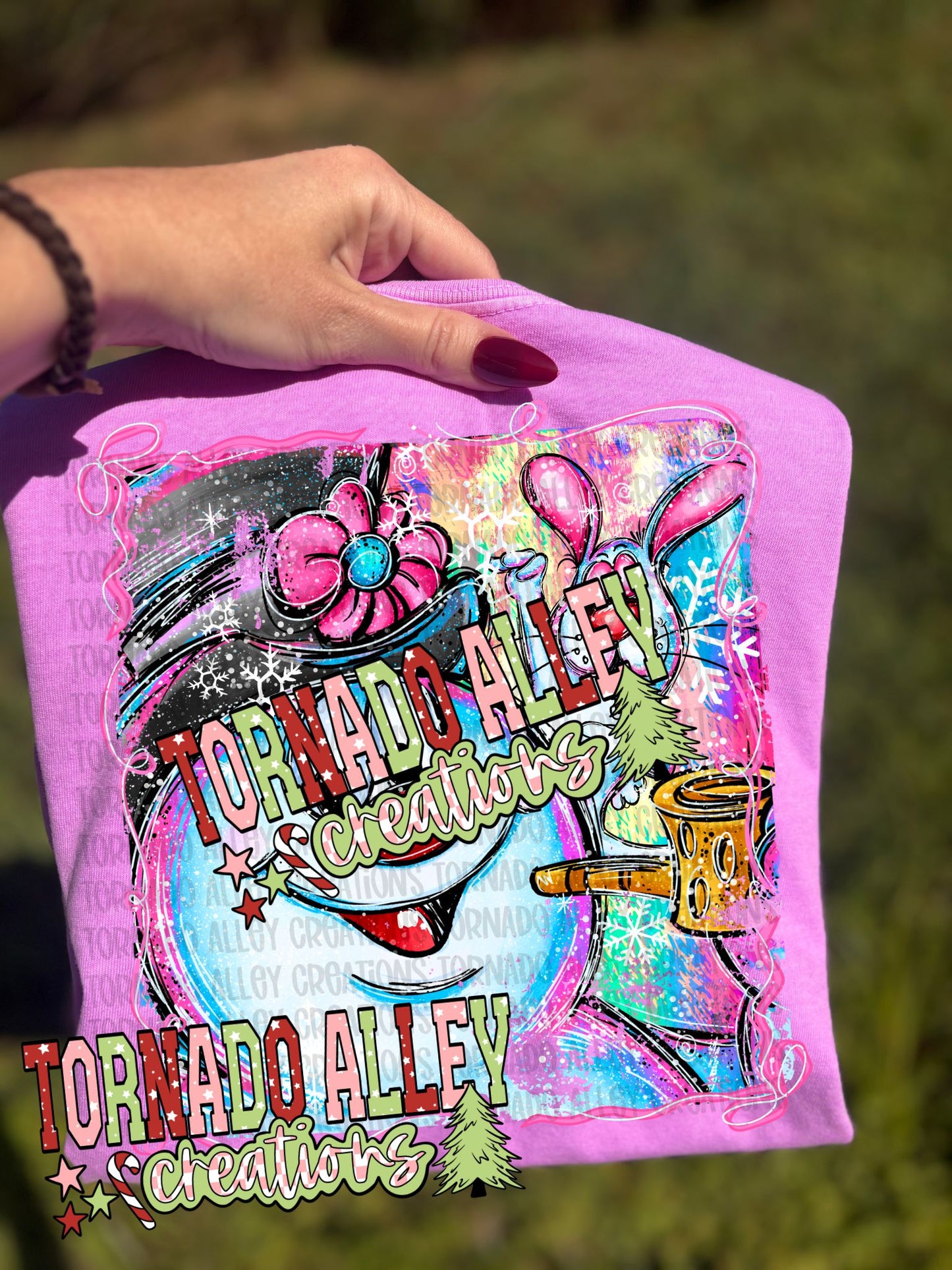 Brushstroke Snowman Tee