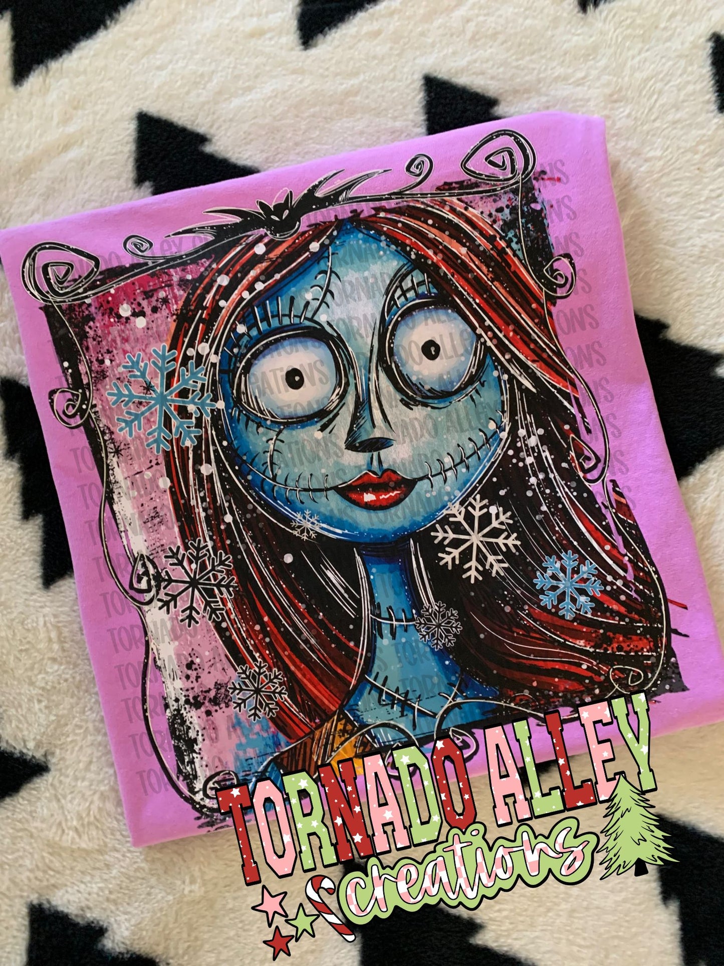 Spooky Brushstroke Christmas Tee