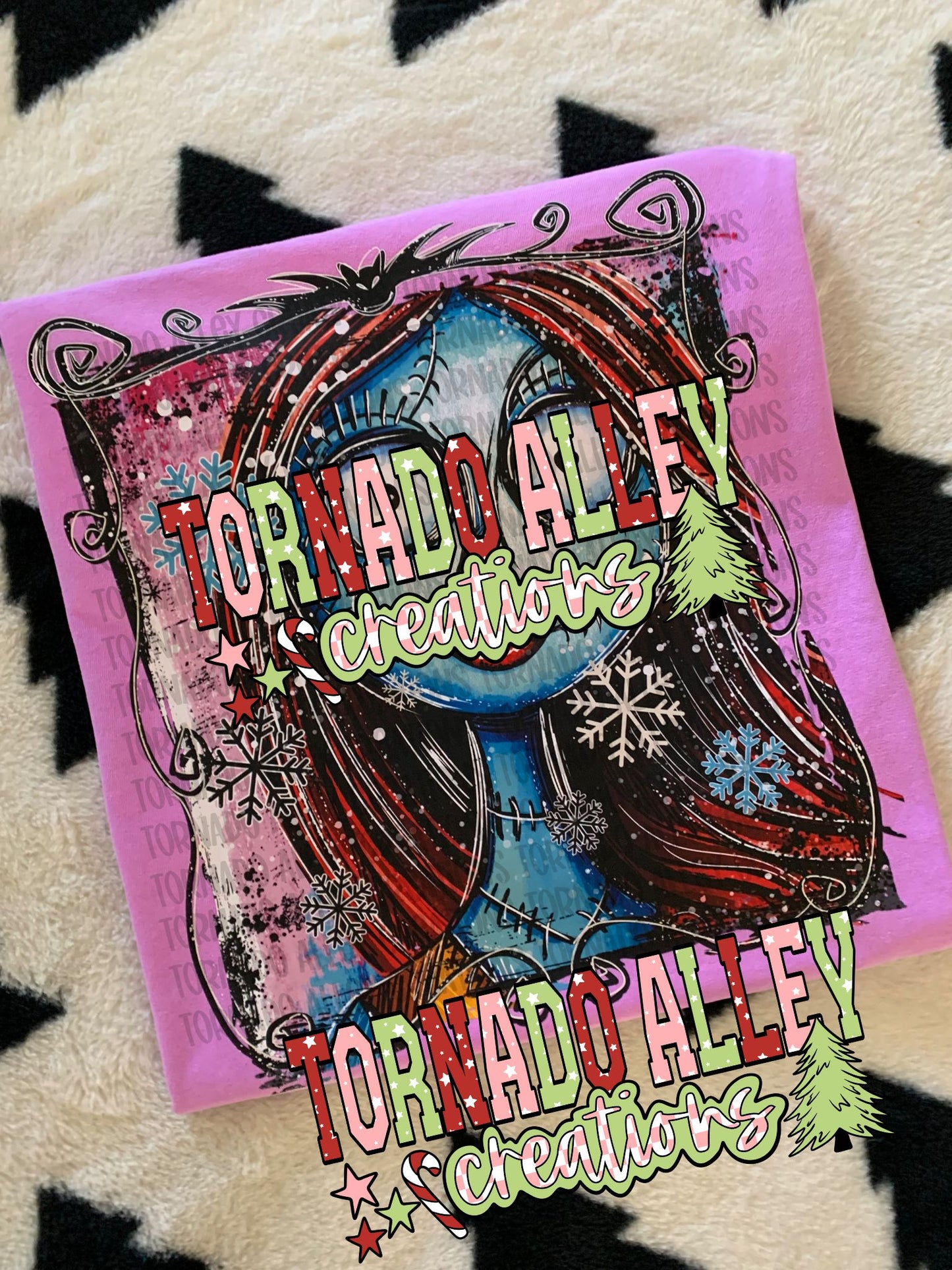 Spooky Brushstroke Christmas Tee