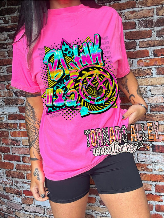 Neon Band Tee