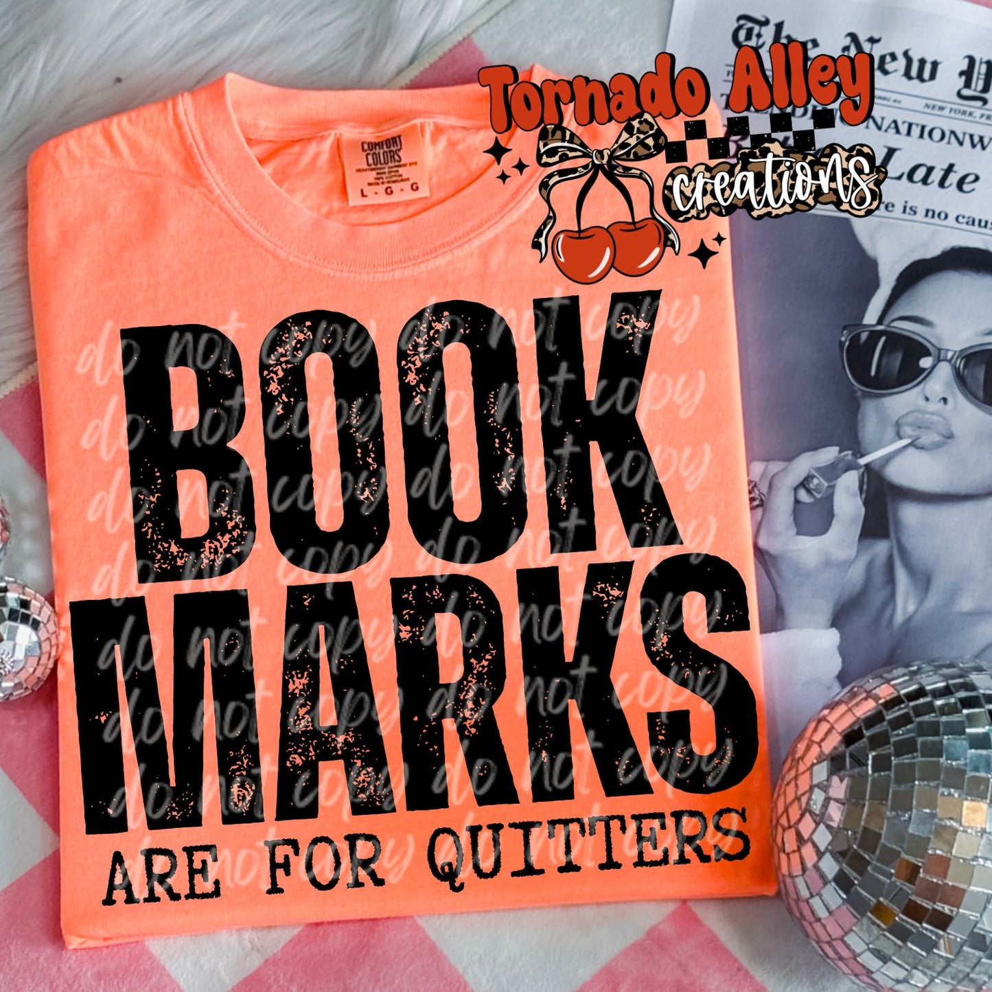 Bookmarks are for Quitters Tee