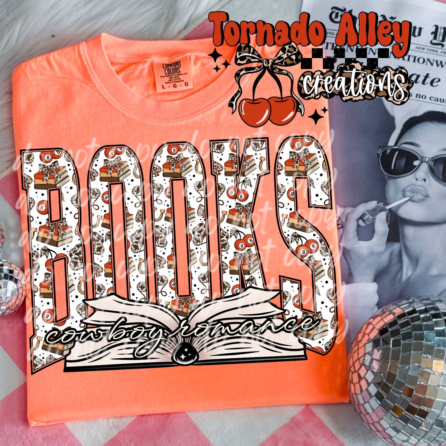 Cowboy Romance Books Tee