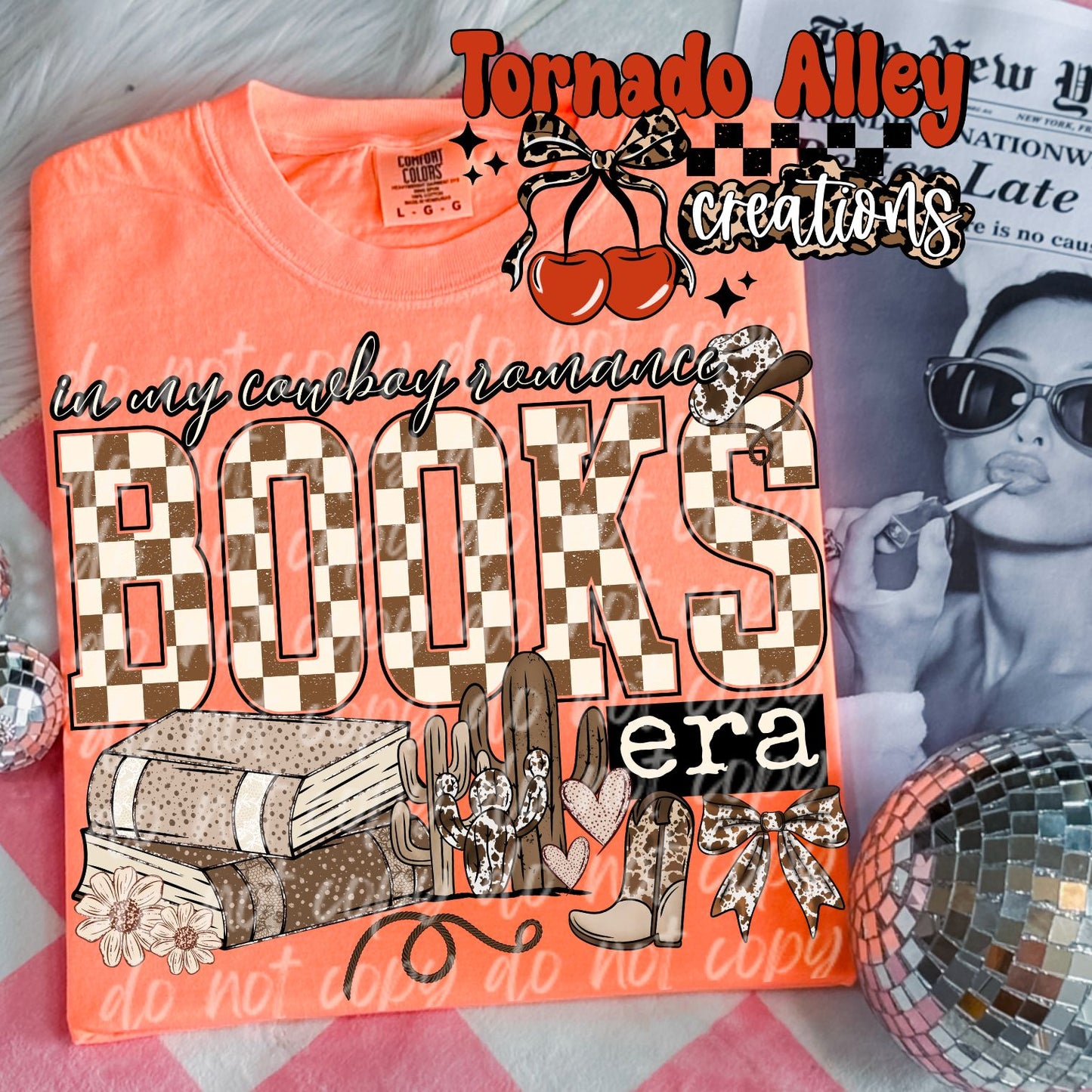 Cowboys Romance Books Era Tee