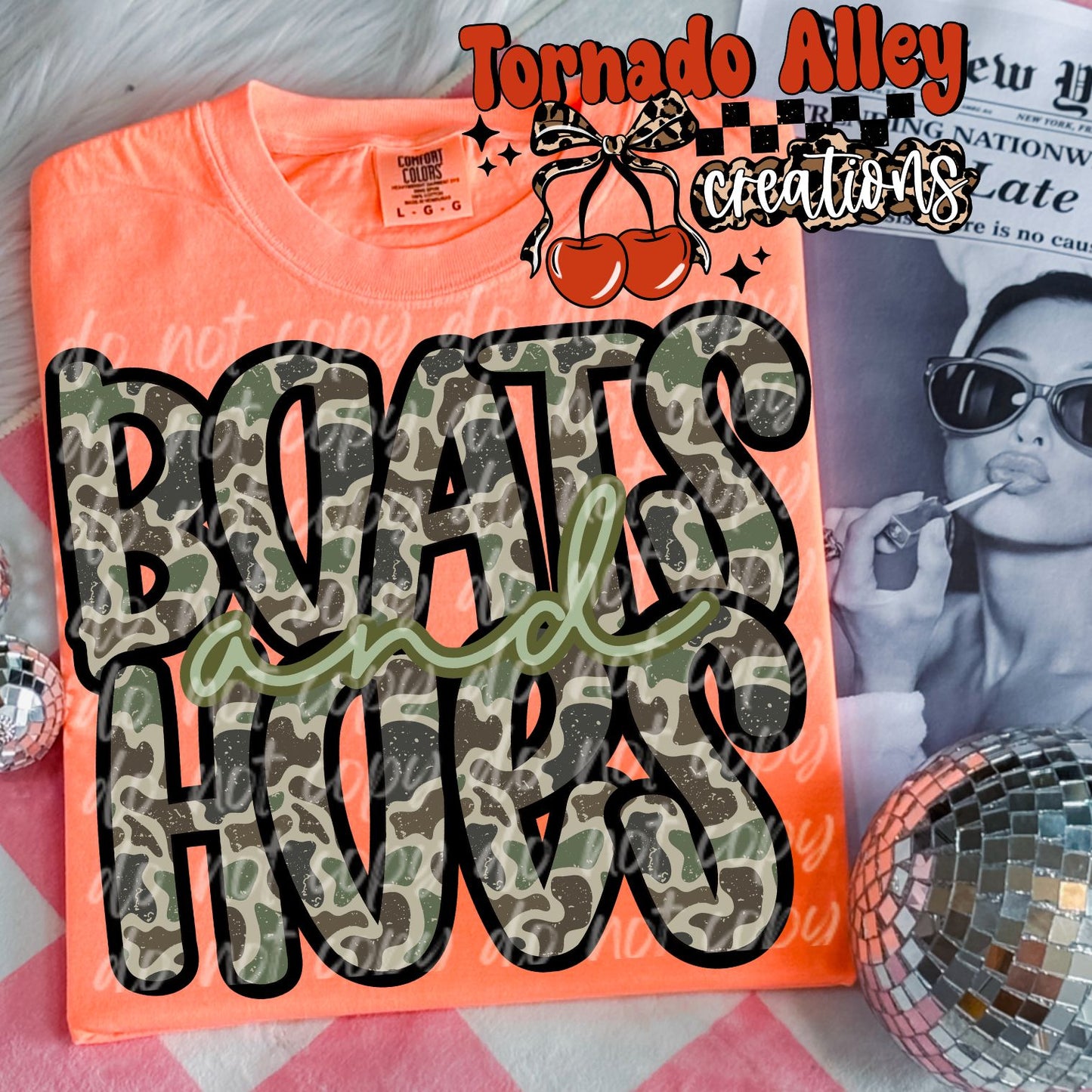 Boats Hoes Camo Tee