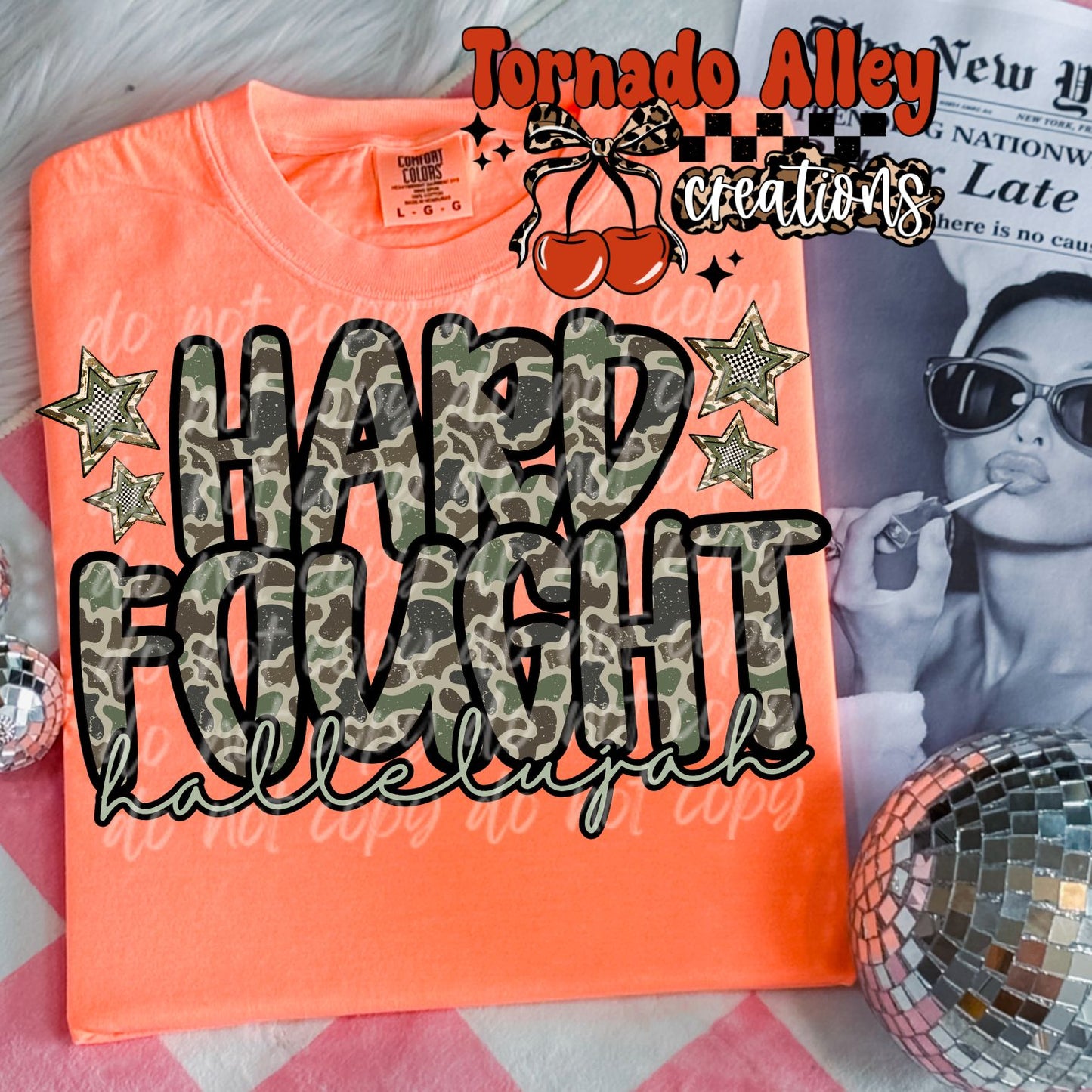 Hard Fought Hallelujah Camo Tee