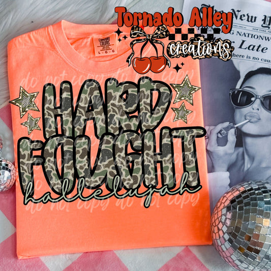 Hard Fought Hallelujah Camo Tee