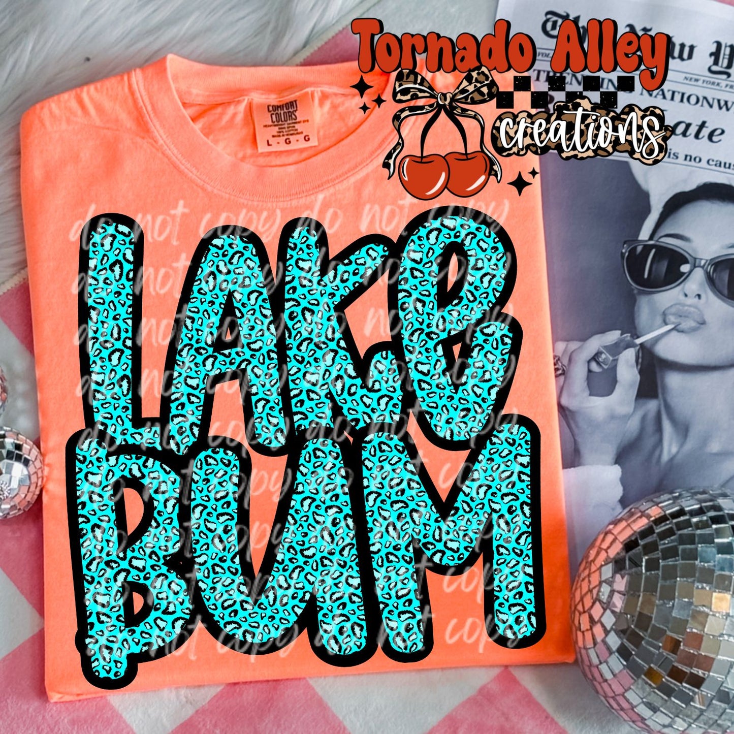 Lake Bum Cheetah Tee