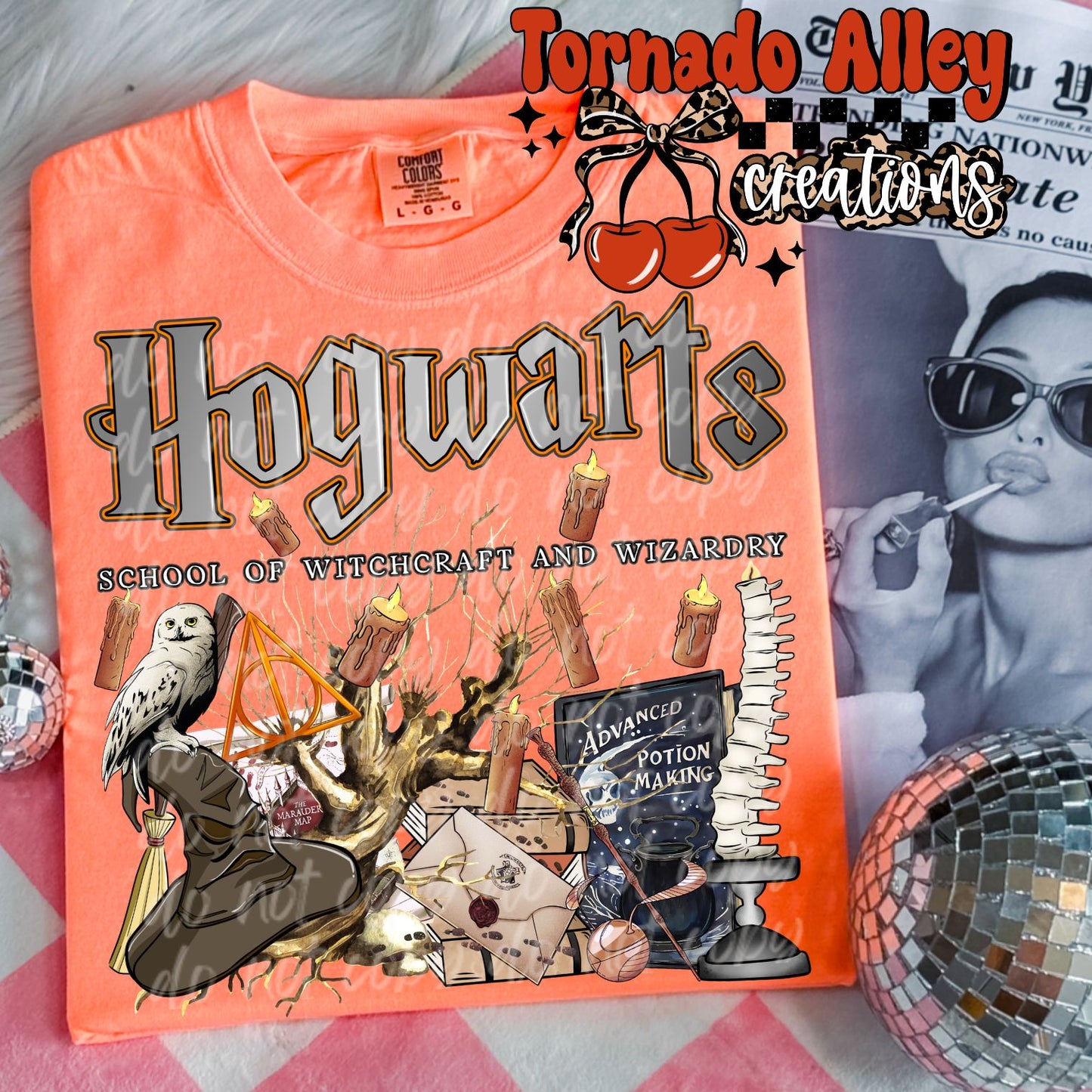 Bookish Wizard School Tee
