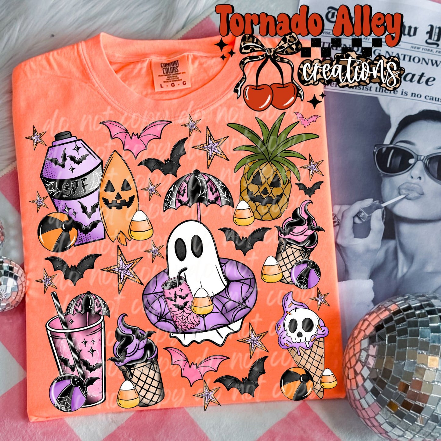 Spooky Summer Collage Tee