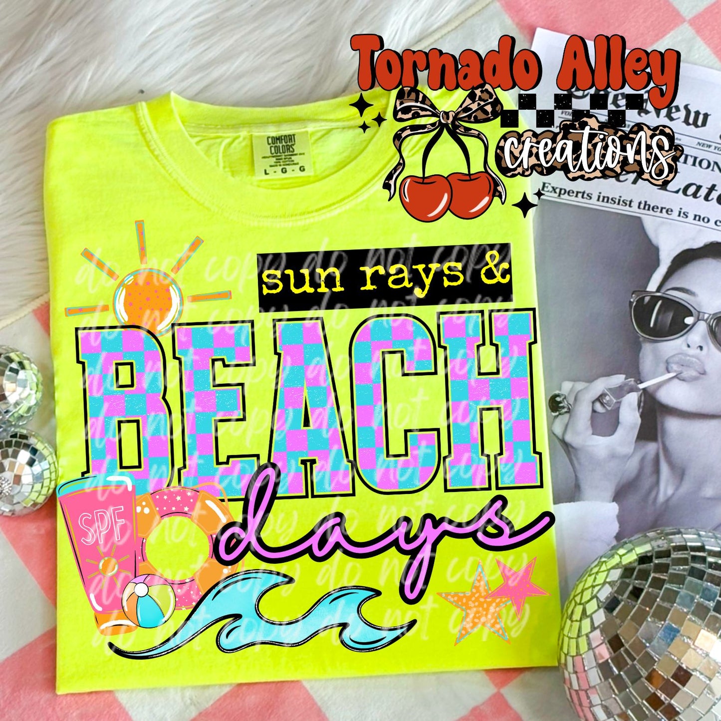 Sun Rays Beach Days Tee
