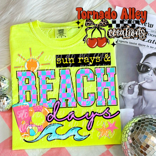 Sun Rays Beach Days Tee