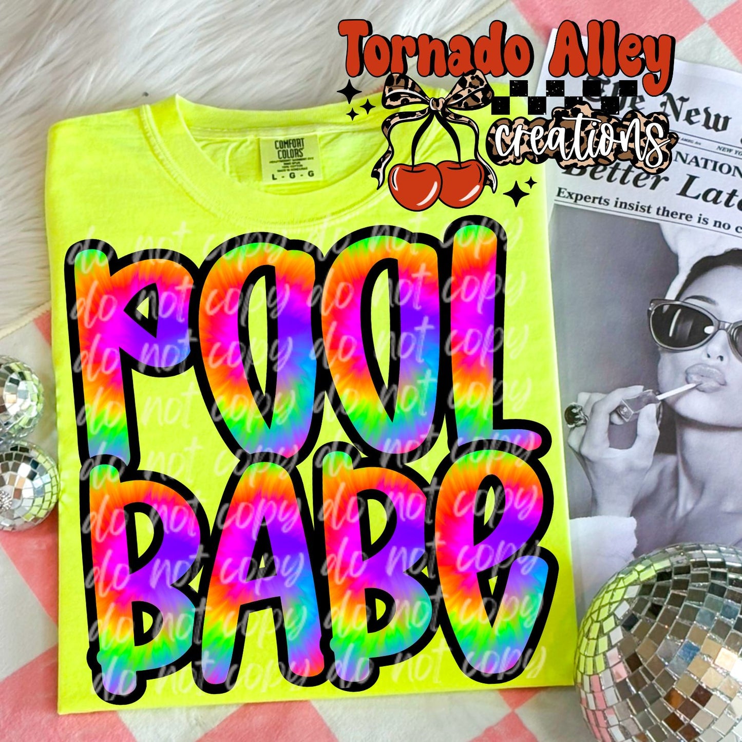 Pool Babe Tie Dye Tee