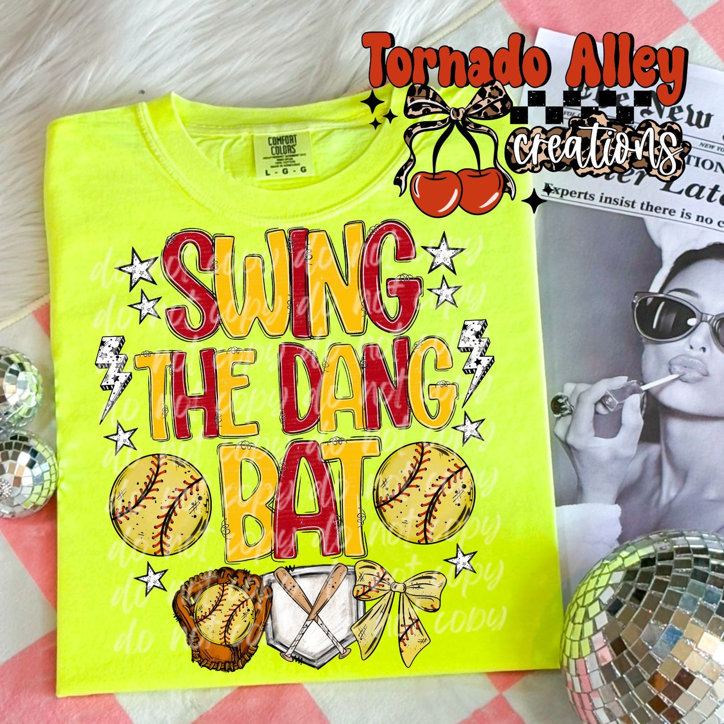 Swing The Dang Bat Softball Tee