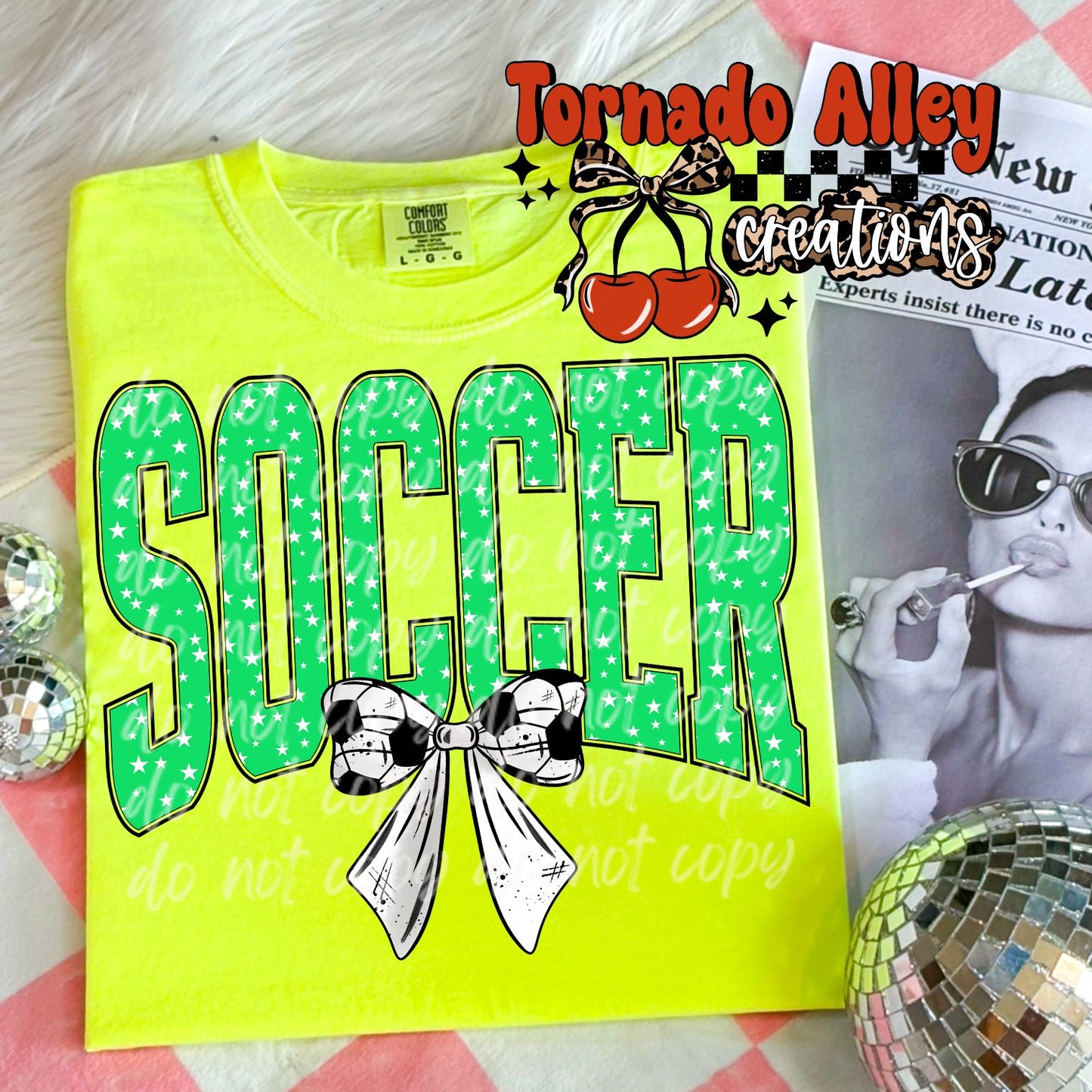 Soccer Bow Tee