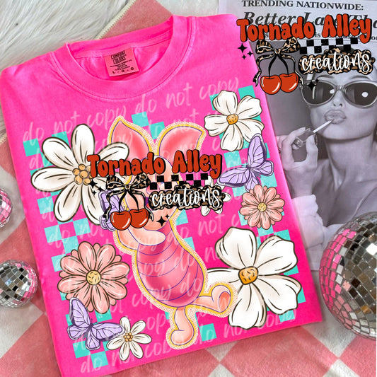 Floral Pig Tee