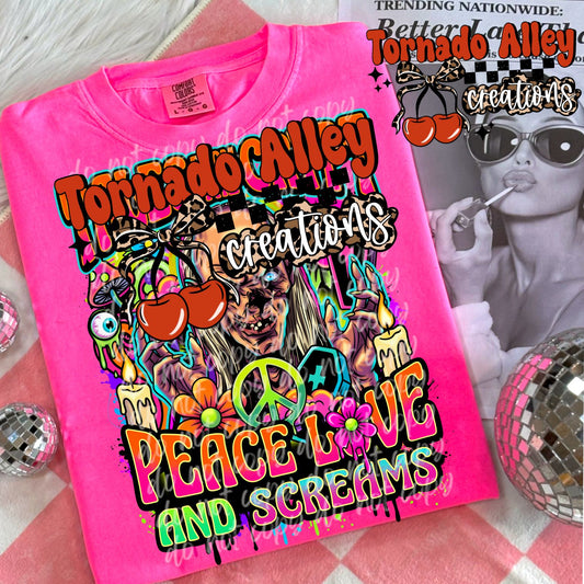Peace Love Screams Tee