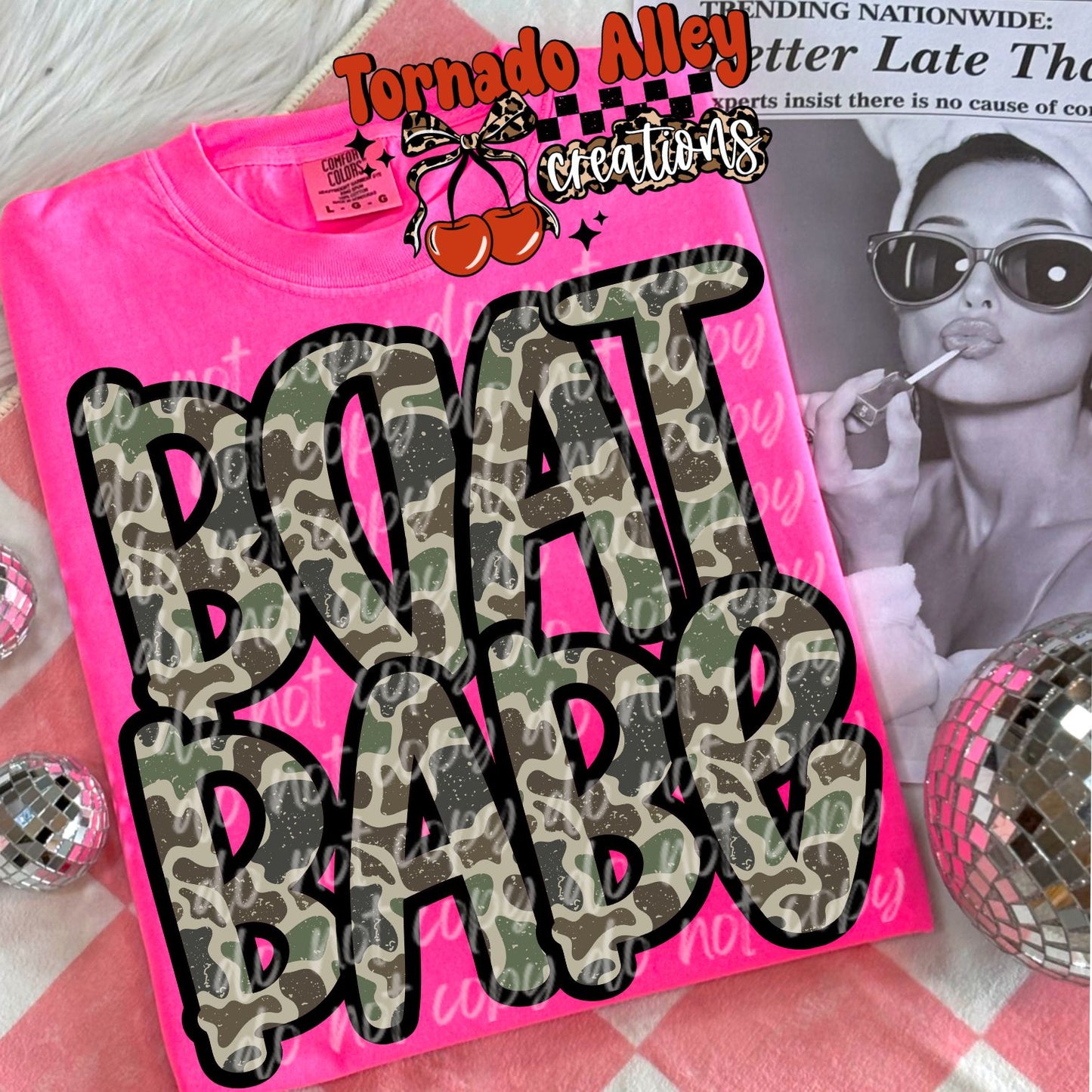 Boat Babe Camo Tee