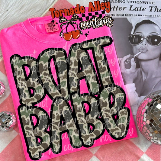 Boat Babe Camo Tee