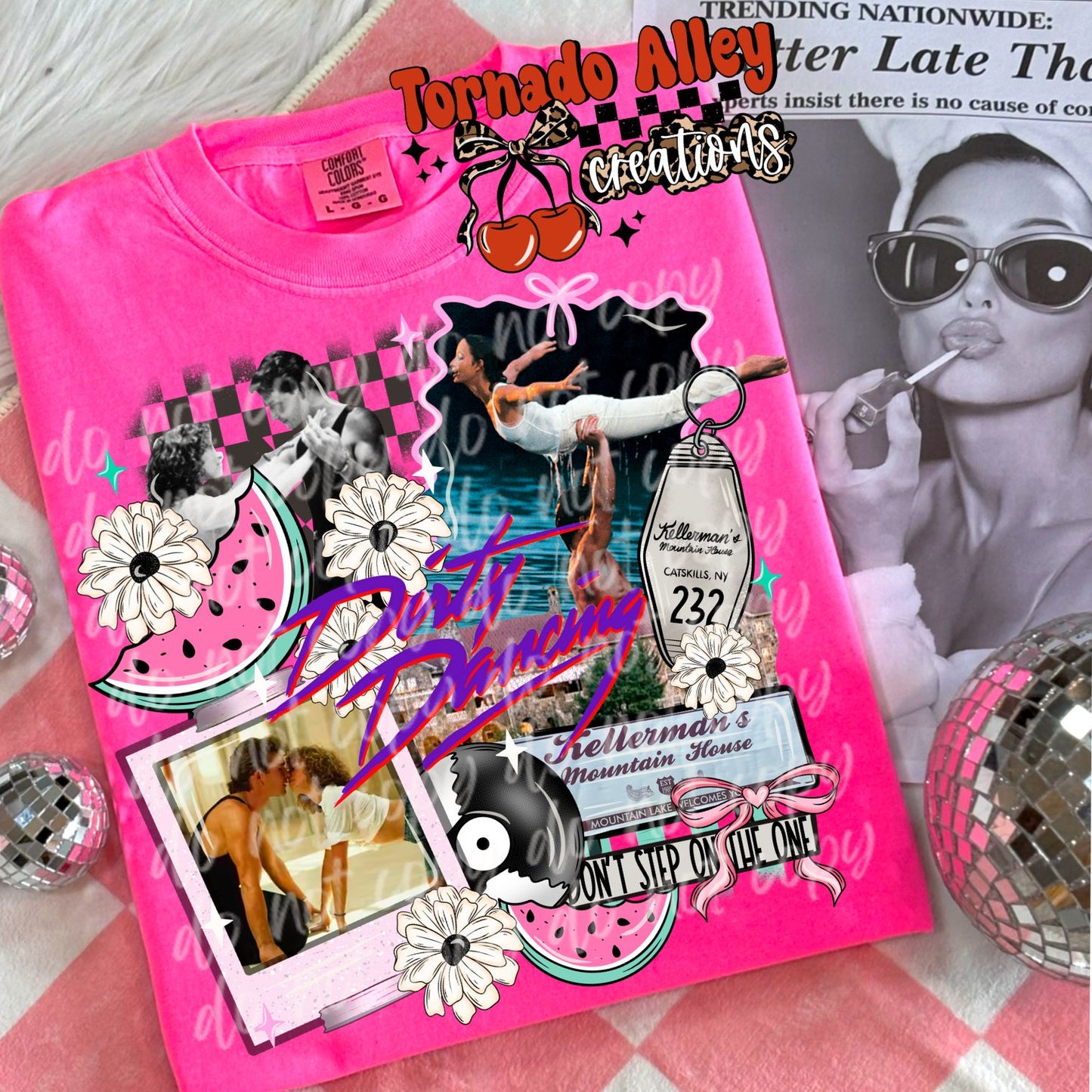 Retro Dancing Collage Tee